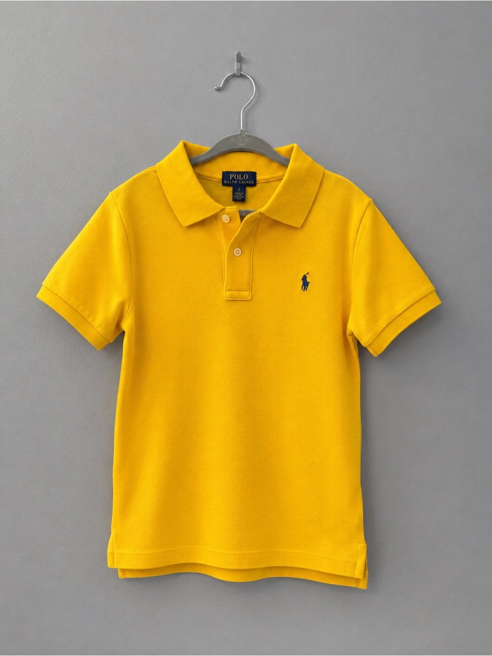 Boys Polo Ralph Lauren Yellow Classic Fit Polo Shirt Size 7